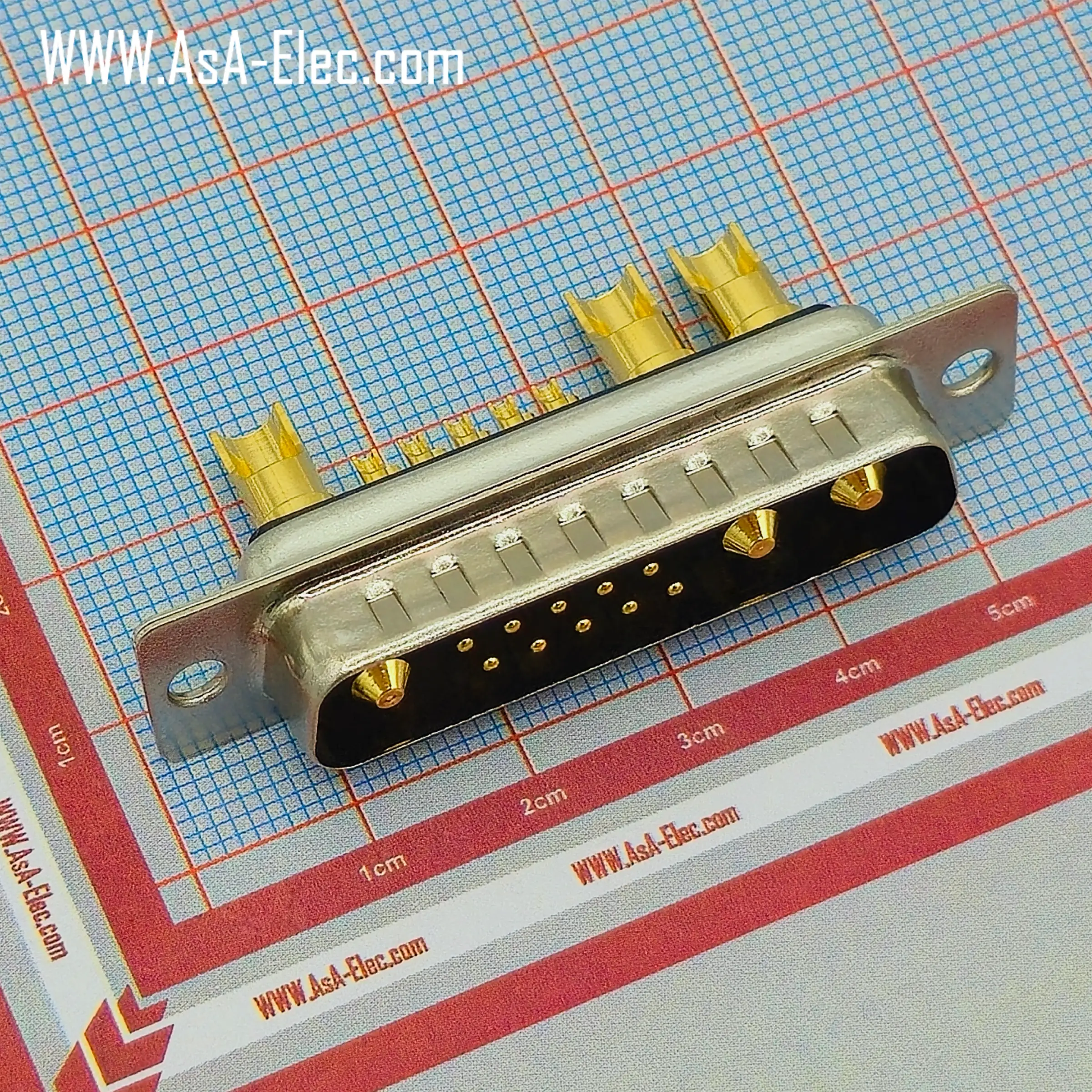 POWER D-SUB 13W3 SOLDER CUP-MALE